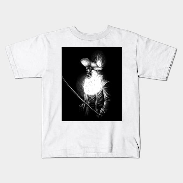 LeChuck at Night Kids T-Shirt by mattleckie